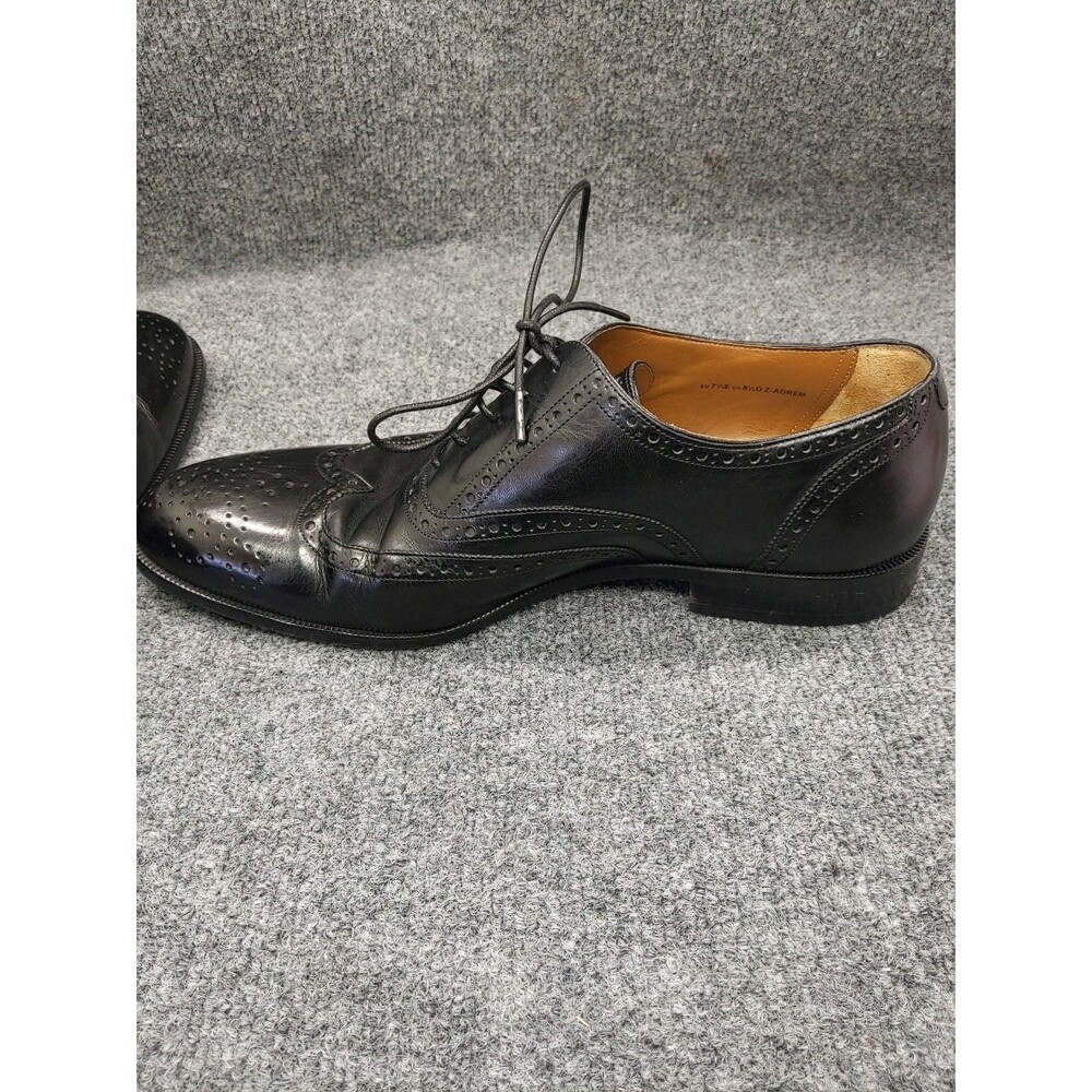 Bally Men's Black Oxfords Leather Z-Adrem Size 8 1/2D Made In Switzerland - Picture 6 of 16